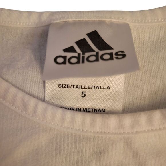 Adidas White Tee and Blue Shorts Set - Picture 5 of 6